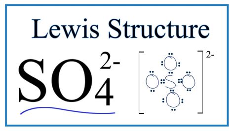 sulfate ion lewis structure